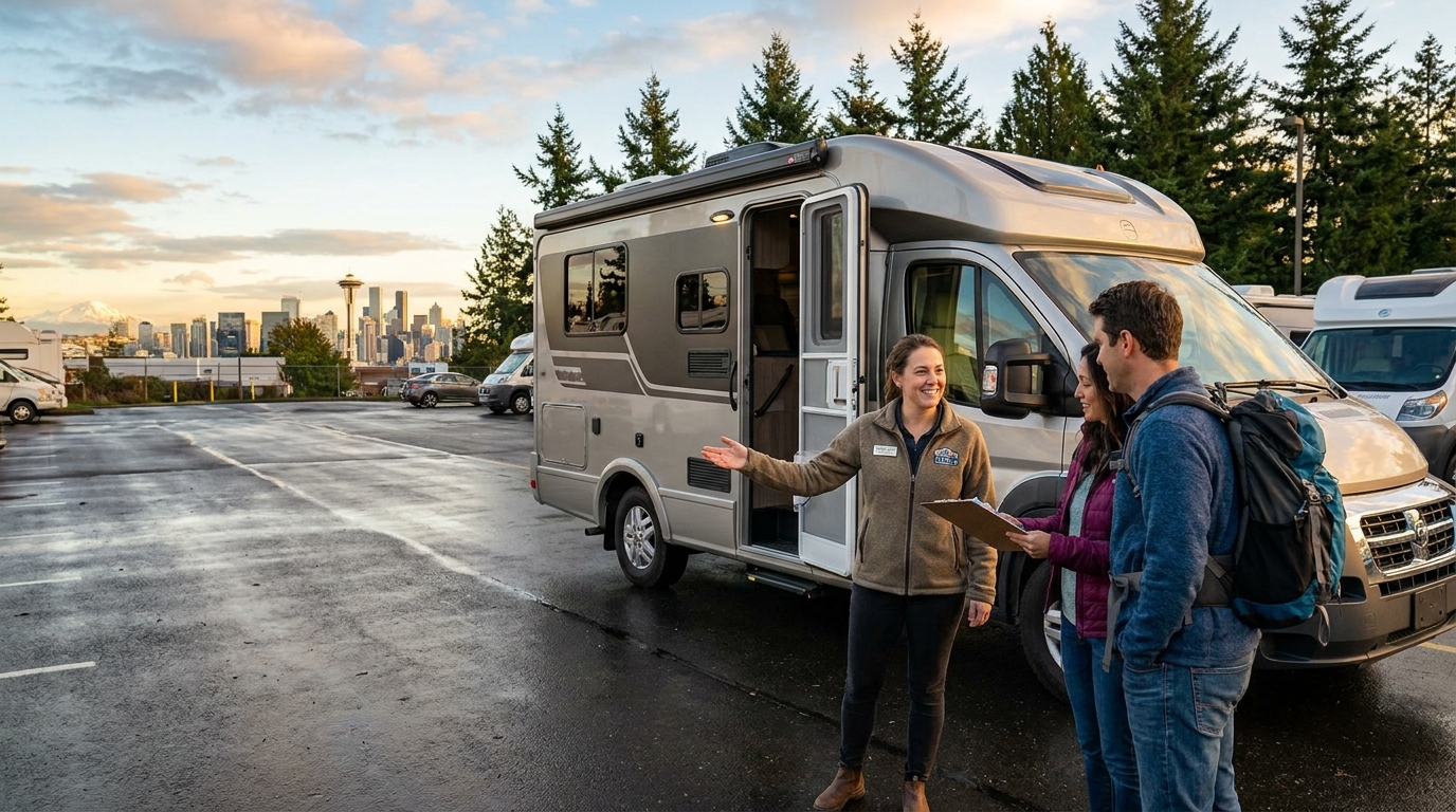 Map for RV Rental in Seattle for Beginners - Pricing 2026